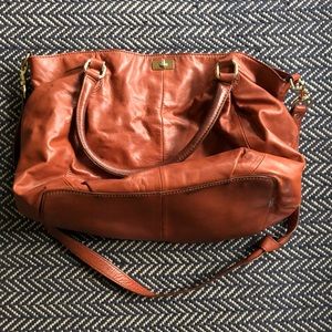 J. Crew Leather Tote/ Crossbody